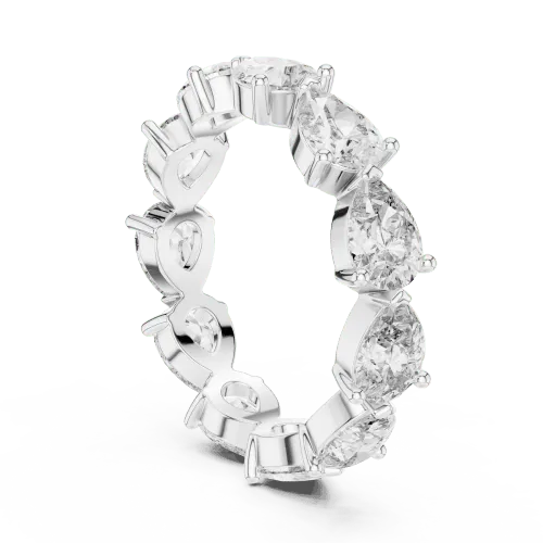 Pear Cut Eternity Ring view 3