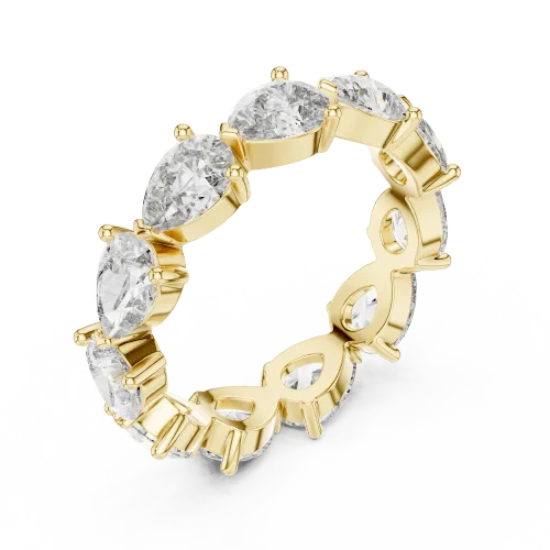 Pear Cut Eternity Ring view 7