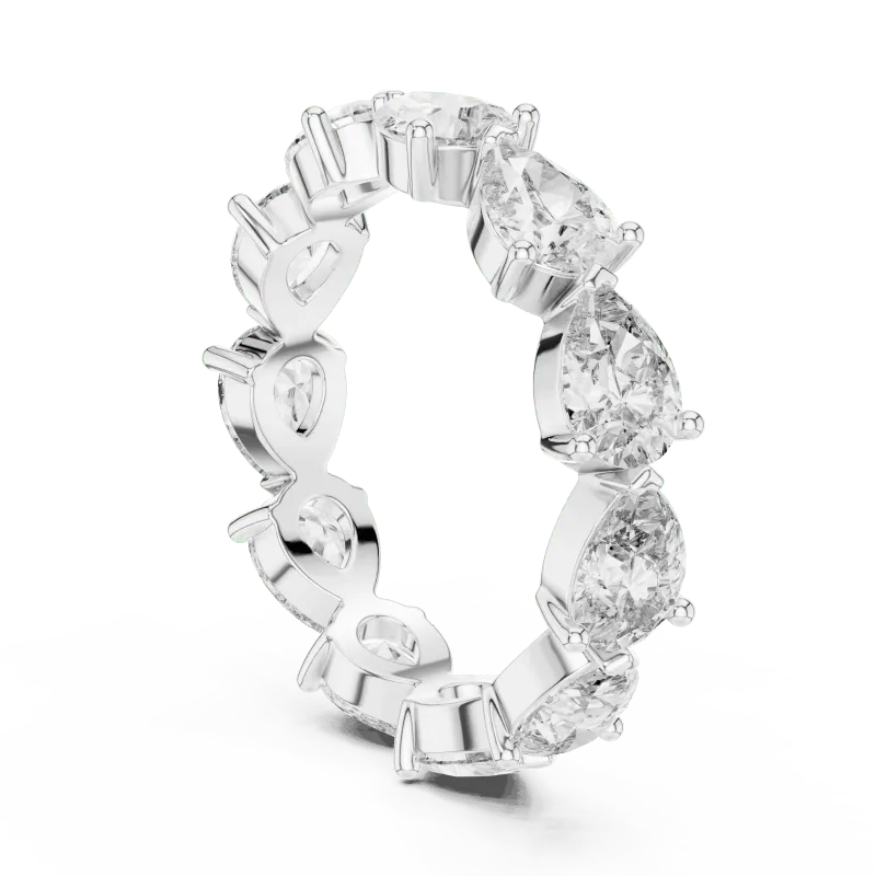 Pear Cut Eternity Ring view 3