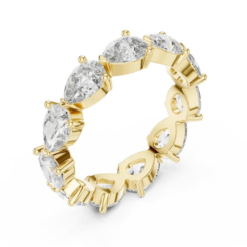 Pear Cut Eternity Ring view 7