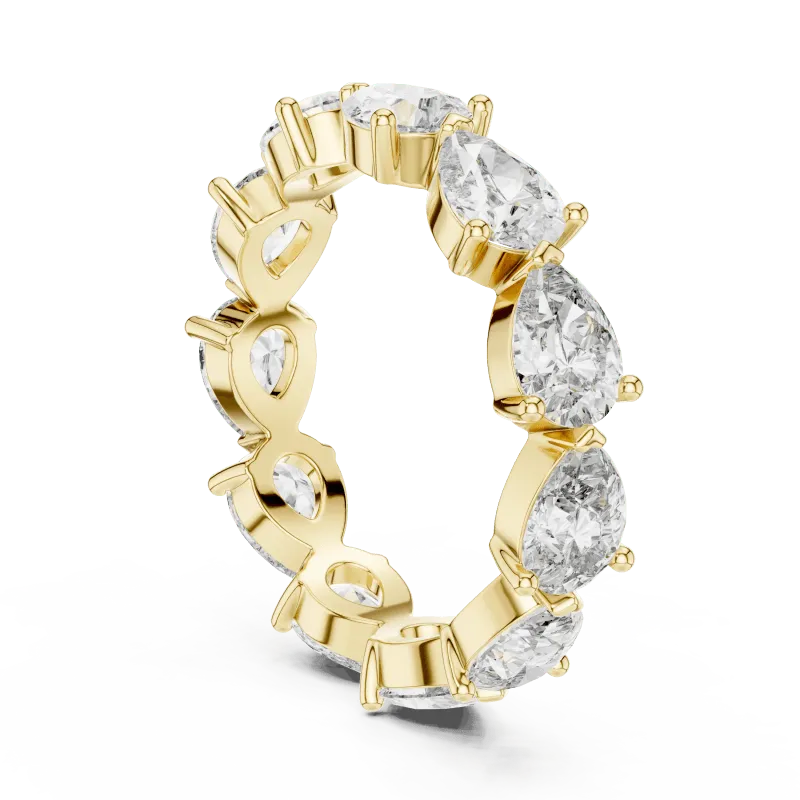 Pear Cut Eternity Ring view 6