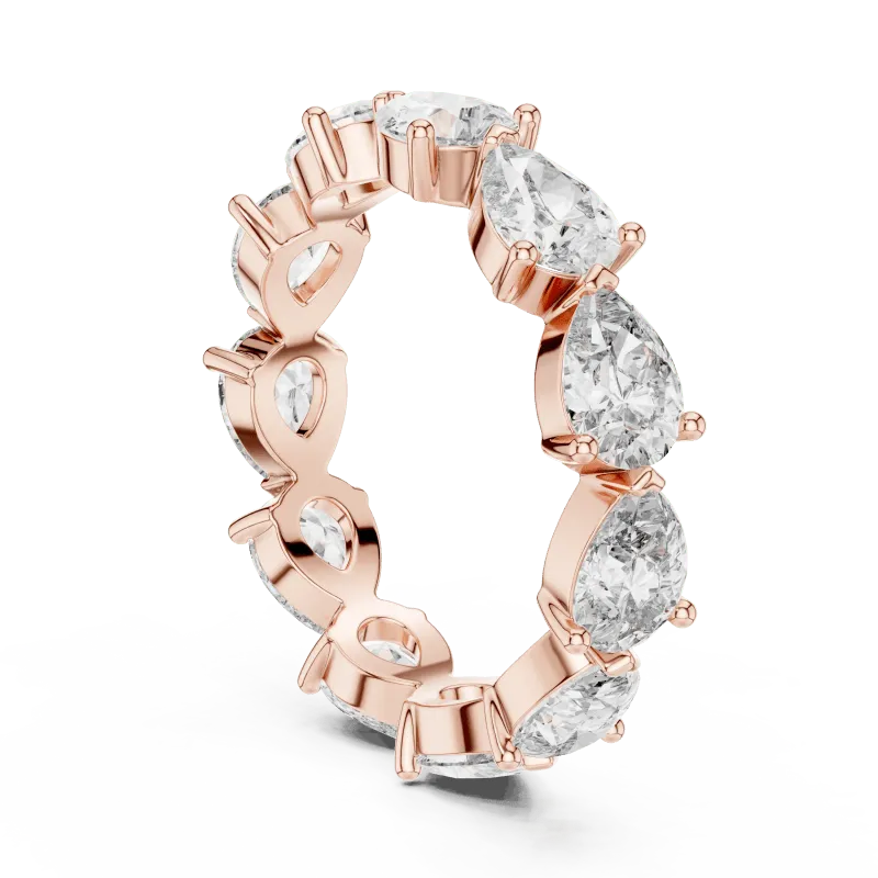 Pear Cut Eternity Ring view 10
