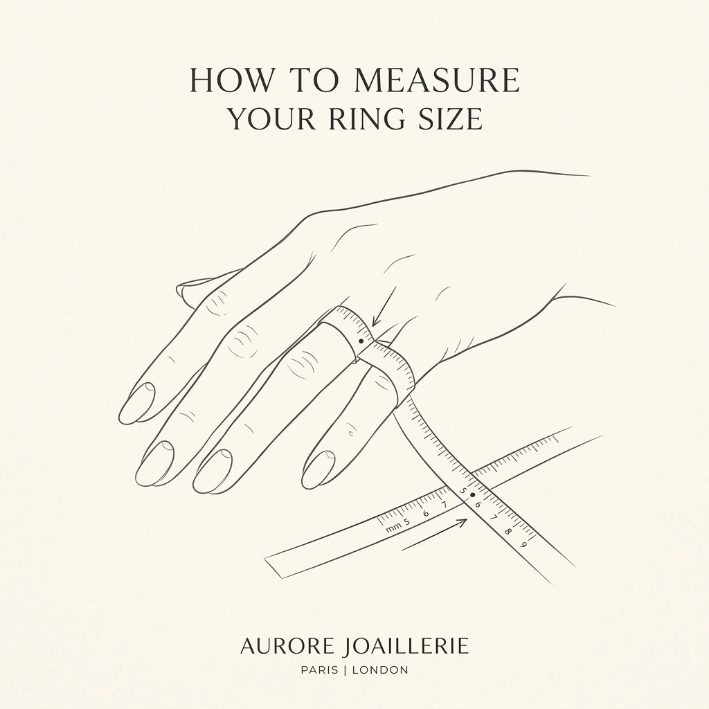 Ring measurement guide schematic